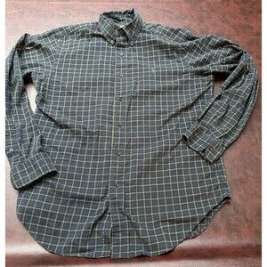 Ralph Lauren Men’s Medium Button Down long sleeve shirt window pane plaid